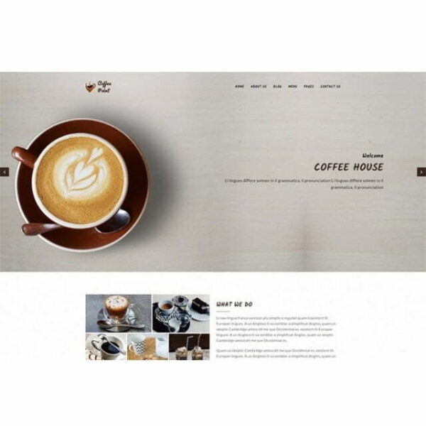 Cafeteria – HTML Template