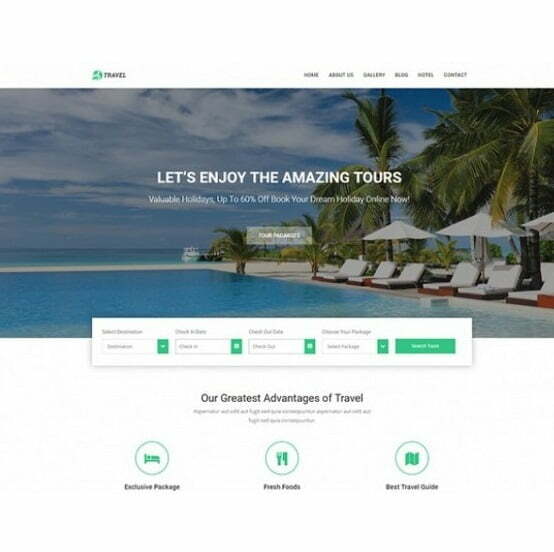 Tours and Travel – HTML Template